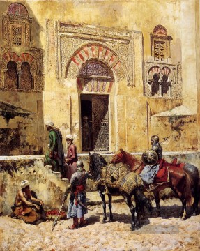 Eingabe der Moschee Araber Edwin Lord Weeks Ölgemälde